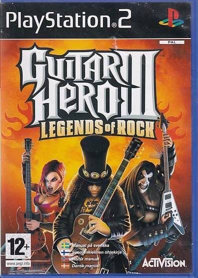 Guitar Hero III Legends of Rock - PS2 (B Grade) (Genbrug)